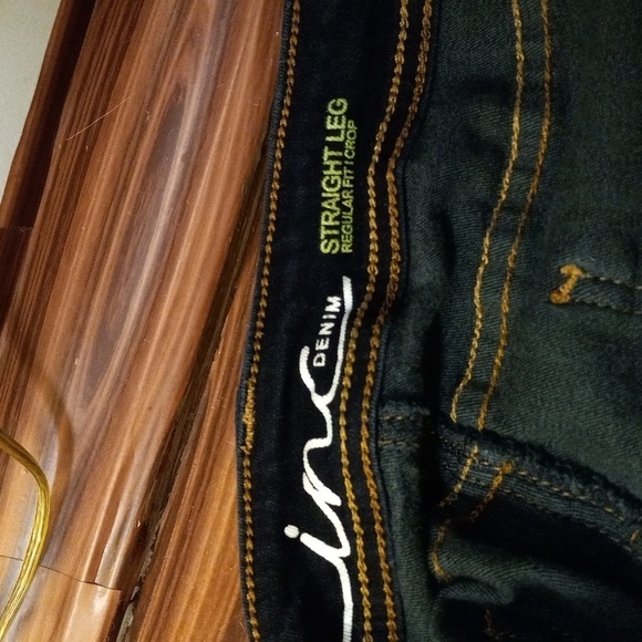 Inc denim straight leg reg fit crop 18 - Picture 3 of 4